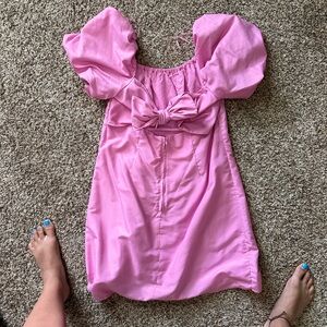 Gianni Bini pink tie back dress